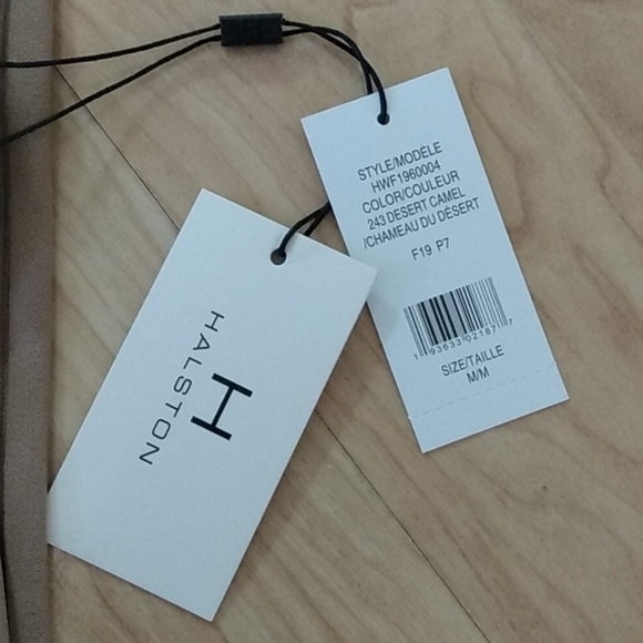 H Halston Wide Leg Trouser Pants Desert Camel M - Picture 12 of 14